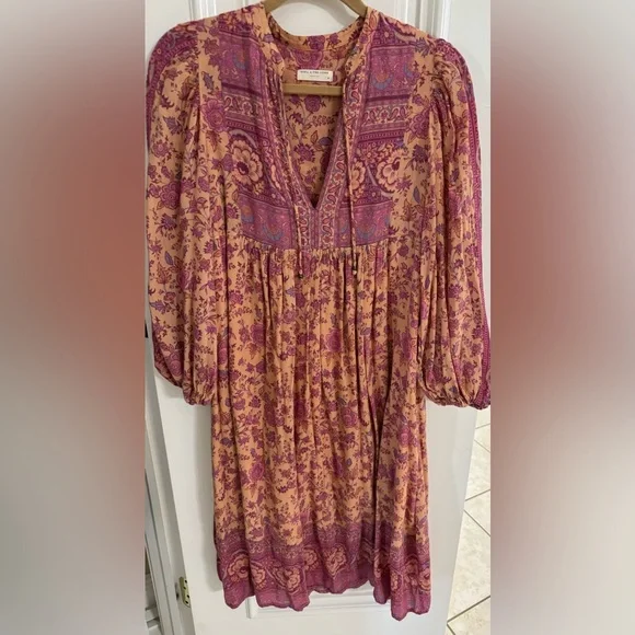 Spell the Gypsy Folk Song Boho Midi Dress size XSmall - Picture 7 of 15
